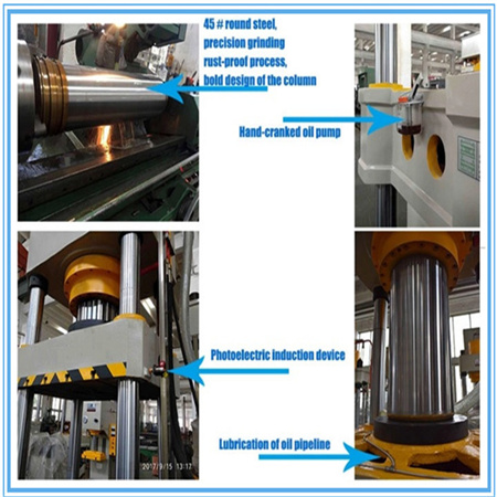 उच्च गुणवत्ता पेशेवर Y32 160 टन दीप ड्राइंग के लिए चार-स्तंभ हाइड्रोलिक प्रेस मशीन
