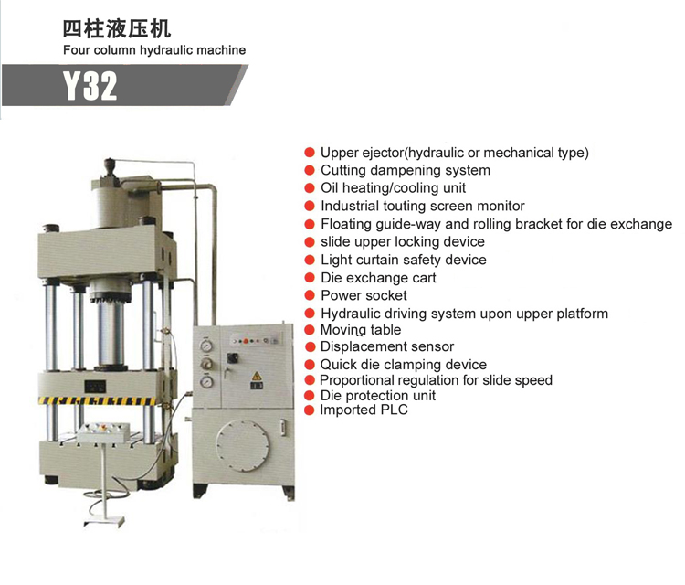 स्टेनलेस स्टील के लिए सीएनसी हाइड्रोलिक प्रेस 100 टन गहरी ड्राइंग हाइड्रोलिक प्रेस मशीन