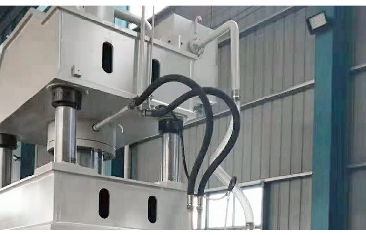 कम लागत बहु-कार्यात्मक चार कॉलम दो-बीम 63 टन हाइड्रोलिक प्रेस मशीन