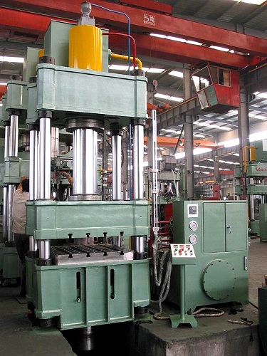 मेटल होल पंचिंग मशीनरी डीप ड्रॉइंग 100 टन फोर कॉलम हाइड्रोलिक प्रेस मशीन