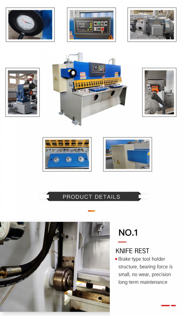 कतरनी काटने की मशीन गिलोटिन धातु हाइड्रोलिक बाल काटना मशीन Qc11Y/K